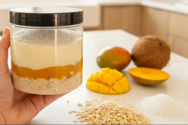 Tropical Coconut Overnight Protein Oats Nourished
